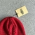 Side Embroidered Cold Hat-Red