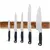 12in 30cm Magnetic Knife Strip Acacia Wood Knife Holder for All Metal Items Tool