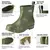 HISEA Women Waterproof Ankle Rain Boots Non-Slip Chores Garden Farm Work Wellies - House Box