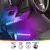 Monster LED Bluetooth Sound-Reactive Multi-Color Car Interior Lights, 4-Pack of 10.5" Strips - House Box