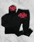 Conjunto Syna World Negro y Fucsia