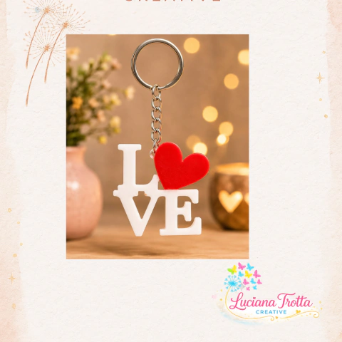 Chaveiro LOVE Coração