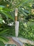 Cuchillo de hoja de disco de arado. Asta de ciervo con madera.