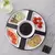 Pote de fondue de chocolate de cerâmica branca com 4 pratos garfos de porcelana - loja online