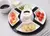 Pote de fondue de chocolate de cerâmica branca com 4 pratos garfos de porcelana - ALFERGE COMERCIO E PRODUTOS LTDA