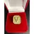 anel dedeira masculina personalizado todas as letras e tamanhos moeda antiga não perde a cor de ouro - Alfama 18k