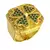 ANEL DEDEIRA TREVO DA SORTE CRAVEJADO MOEDA ANTIGA AJUSTÁVEL 7 00 SEMIJÓIA JÓIA MASCULINO 18K VERDE