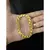 Pulseira friso s 8mm 21cm de moeda antiga idêntica a ouro 18k