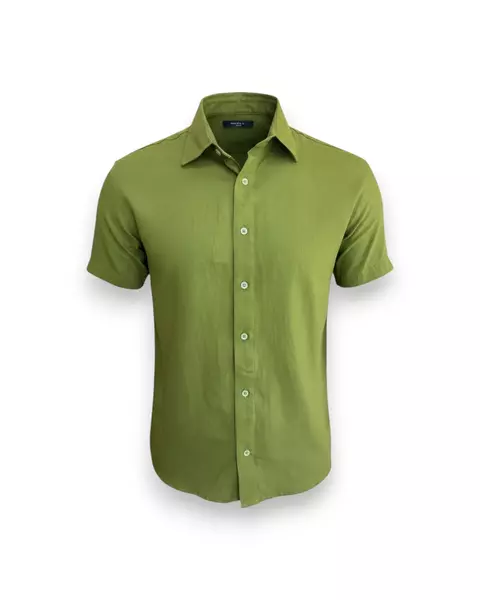 Camisa em Linho - Verde - comprar online