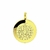 Colar Aromático Medalha de São Bento – Difusor Dourado em Aço Inox (20mm)