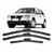 Kit 3 Palhetas Limpador De Parabrisa Dianteiro + traseiro Volkswagen Gol G4 2005 Até 2012