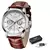 LIGE-Relógio de Quartzo de Couro Casual Masculino, Relógio de Negócios, Esportes Masculinos, Impermeável, Data Cronógrafo, Top Brand, Novo - comprar online