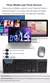 Teclado sem fio ultra slim de bluetooth compatível para Mac os/IOS/Ipad na internet