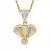 Iced Out Brilhante Zirconia Zinco Cúbico