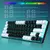 Teclado mecânico para jogos, LED retroiluminado, Interruptor azul, Ergonômico - comprar online