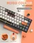 Teclado mecânico sem fio Bluetooth Dual Mode Hot-Swappable Mini 68-chave in