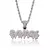 Iced Out Brilhante Zirconia Zinco Cúbico