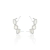 BRINCO EARCUFF MADRE-PÉROLA COM ZIRCÔNIAS BRANCAS - BANHO DE RÓDIO BRANCO na internet