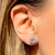 BRINCO TWIST COM ZIRCÔNIA BRANCA DE 8MM - PRATA 925 - comprar online