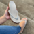 Chinelo Feminino Papete Plataforma Confortável com Pedraria Areia - comprar online