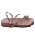 Sandália Feminina Papete Rasteira Rose com Strass — Conforto, Elegância e Brilho para o Dia a Dia - Rafa Shoes