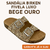 Sandália Feminina Birken Papete Pedraria Fivela Luxo cor Bege/Ouro - comprar online