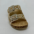 Sandália Feminina Birken Papete Pedraria Fivela Luxo cor Bege/Ouro - loja online