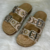 Sandália Feminina Birken Papete Pedraria Fivela Luxo cor Bege/Ouro - comprar online