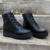 Bota Feminina Anabela Flatform cor Preta - comprar online