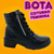 Bota Feminina Salto Baixo Thais cor Preta - comprar online