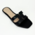 Sandália Feminina Rasteira Casual H Verão Rasteirinha F20 cor Preta - Rafa Shoes