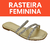 Sandália Feminina Rasteira em Z com Brilhos R272 cor Ouro - comprar online