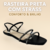 Sandália Feminina Rasteira Calce Fácil 2 em 1 com Brilhos R331 cor Preta - comprar online