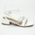 Sandália Feminina Salto Baixo Spayk S26 cor Branca - Rafa Shoes