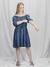 Vestido Tencel Elástico Ombro