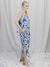 Vestido Azul Royal / Estampado / Vermelho - Ana Silvia