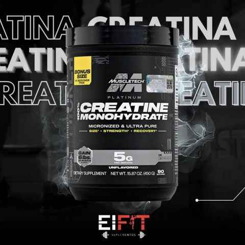 Creatina Platinum Muscletech 90 Servs.