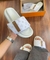 Slide Premium Louis Vuitton Branco Feminino