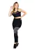 Conjunto Fitness Calça Legging Detalhe Cinza Aço Cropped Detalhe Busto | REF: LX124 - comprar online