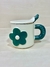 Taza Flor Relieve