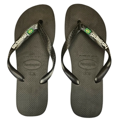 CHINELO HAVAIANA MASCULINO Preto BANDEIRA DO BRASIL