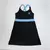 Vestido Barcelona negro/celeste
