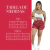 Short Feminino Malha Vermelho Listrado AJustável com Top - comprar online