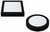Plafón LED cuadrado Y redondo 12 W Negro - frío ETHEOS