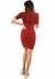 Vestido Tubinho Canelado Manga 3/4 Curto | REF: VXN07 - Upmotion Fit Moda e Acessórios Ltda