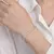 Pulseira Folhas com Moissanite - Kuololit