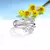 Anel Flor Vazada com Moissanite
