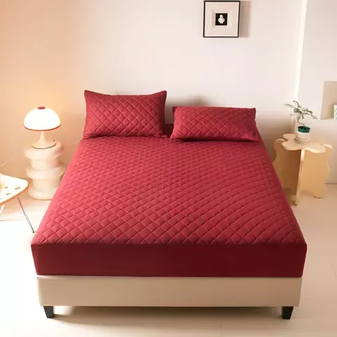 Capa de colchão impermeável anti-ácaros macio e confortável conforto lençol