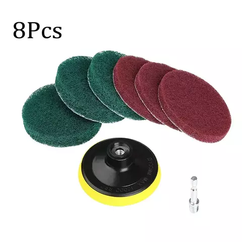 Kit de escova de broca elétrica, 8 peças, purificador elétrico para azulejo,