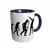 Evolução dab/dabbing cerâmica canecas de café caneca de chá de leite evolução dab dabing o dab darwin dança migos geek dabbin - Conexao Geek Virtual